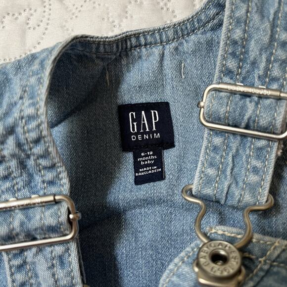 Gap Denim Skirtall Dress Size 6-12 Months - Picture 4 of 5